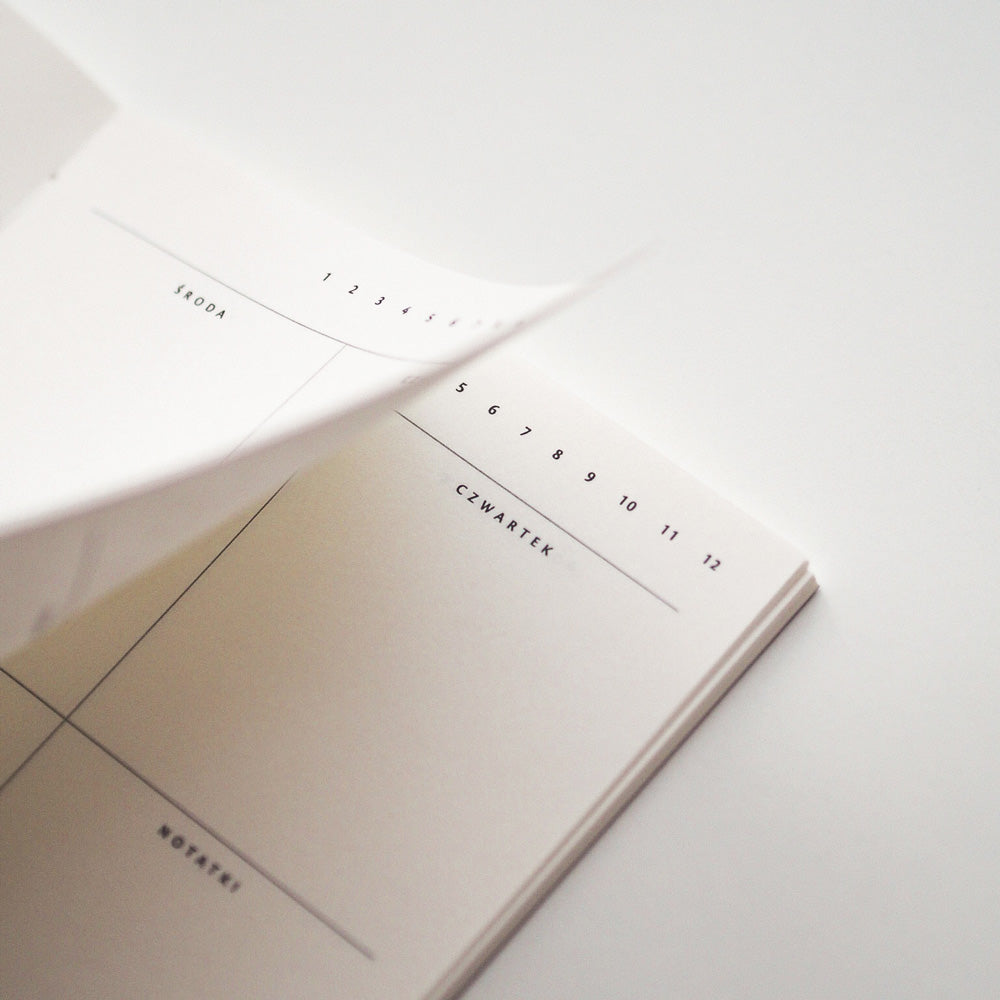Planer tygodniowy - RECYCLED LEATHER