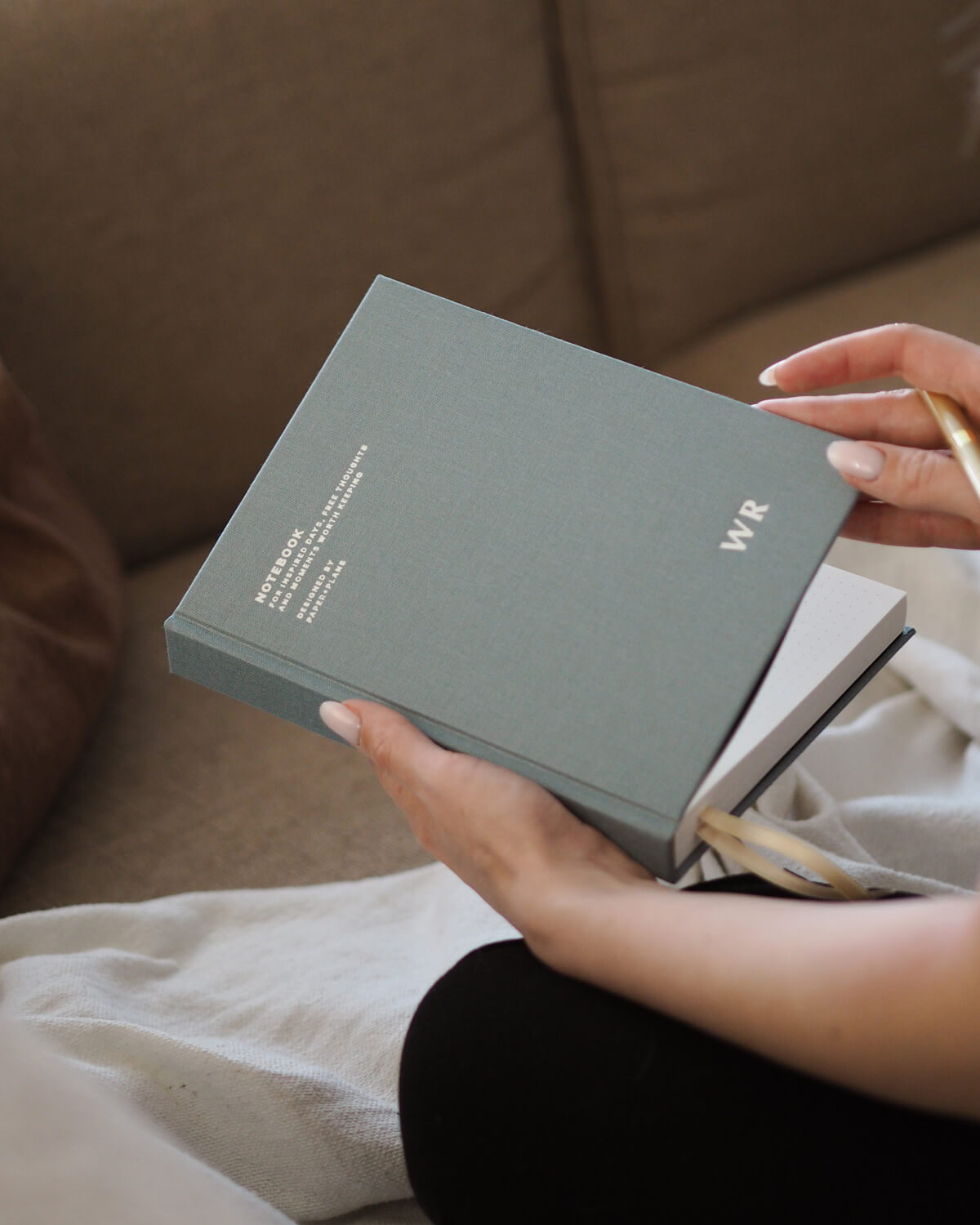 Notes w twardej oprawie A5 | MISTY BLUE
