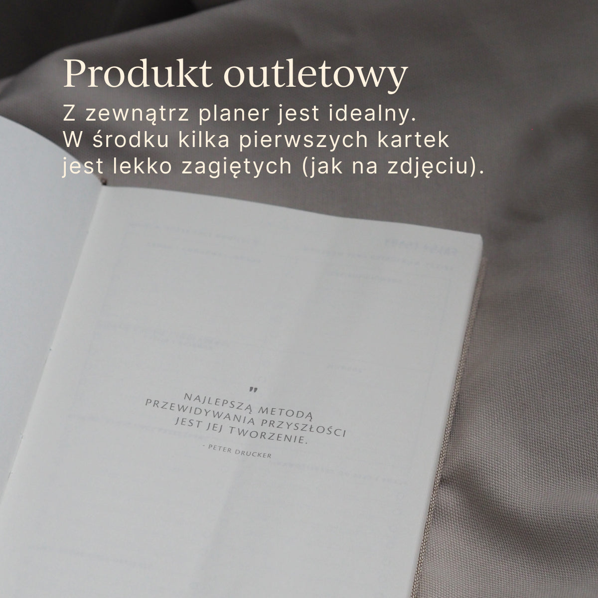 OUTLET - Planer dzienny LINEN JOURNAL (mała niedoskonałość)