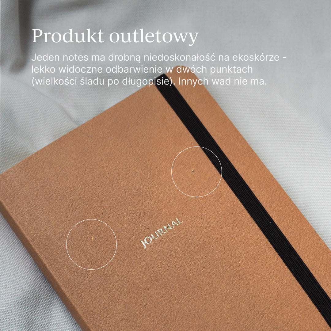 OUTLET - Notes w linie A5 - RUSSET BROWN (mała niedoskonałość)