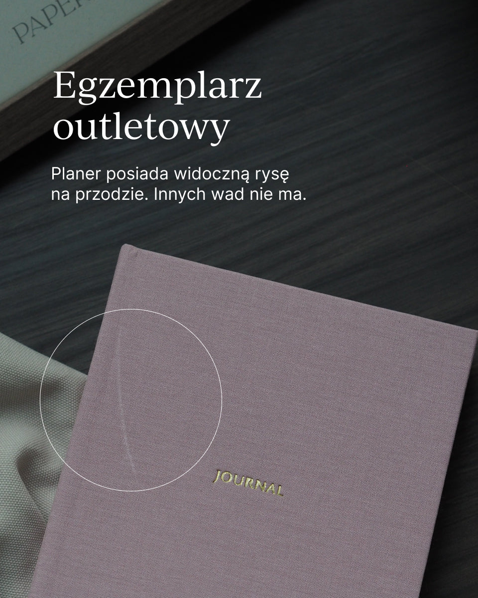 OUTLET - Planer tygodniowy DUST PINK (widoczna wada)