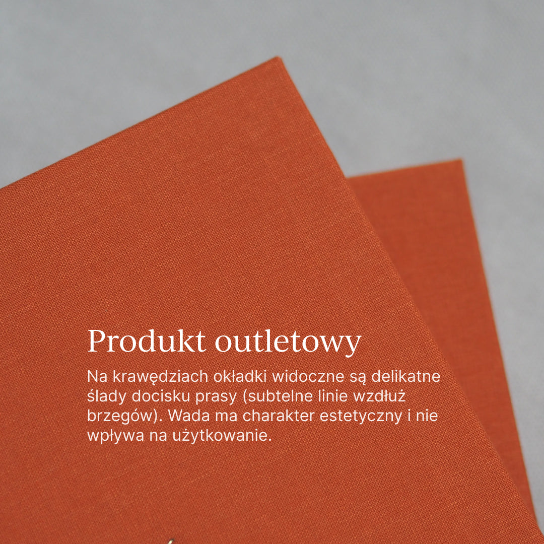 OUTLET - Kalendarz tygodniowy na spirali 2026 - RUST ORANGE (mała niedoskonałość)