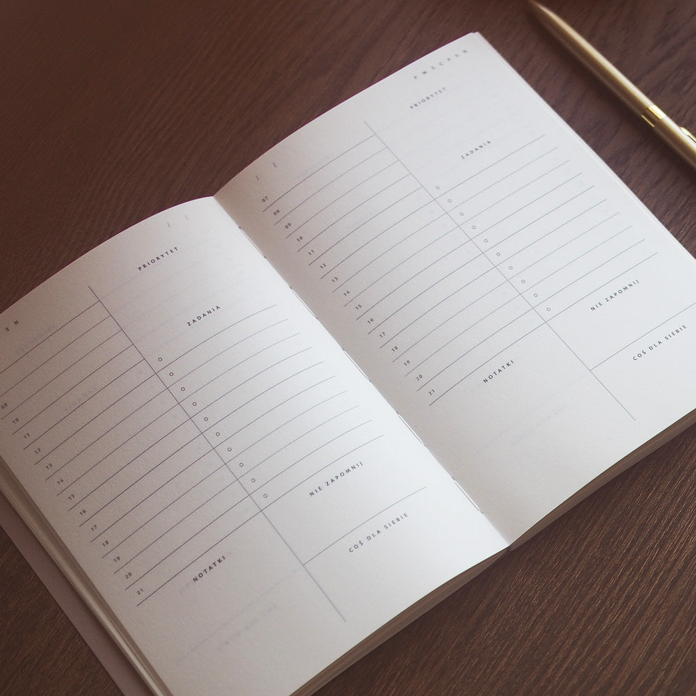Planer dzienny - notes papierowy
