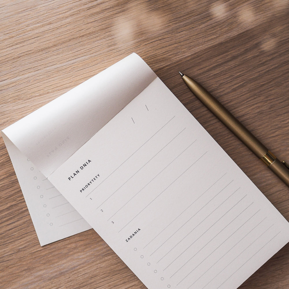 Plan dnia notes A6