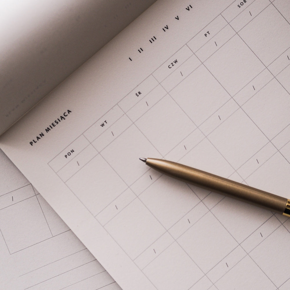 Planer miesięczny A4