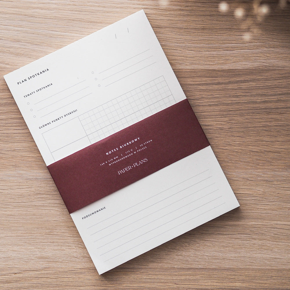 Agenda spotkania biznes planer