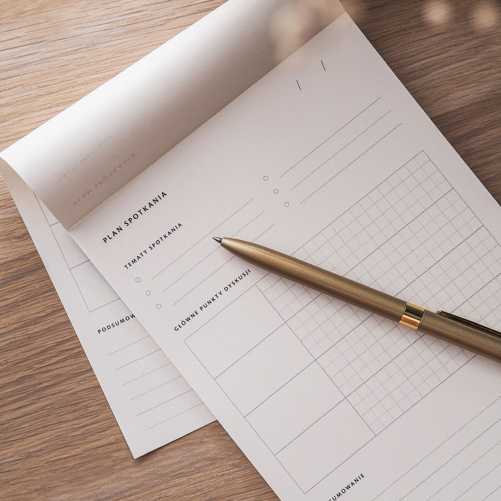 Agenda spotkania biznes planer