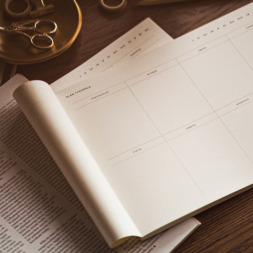 Planer tygodniowy notes