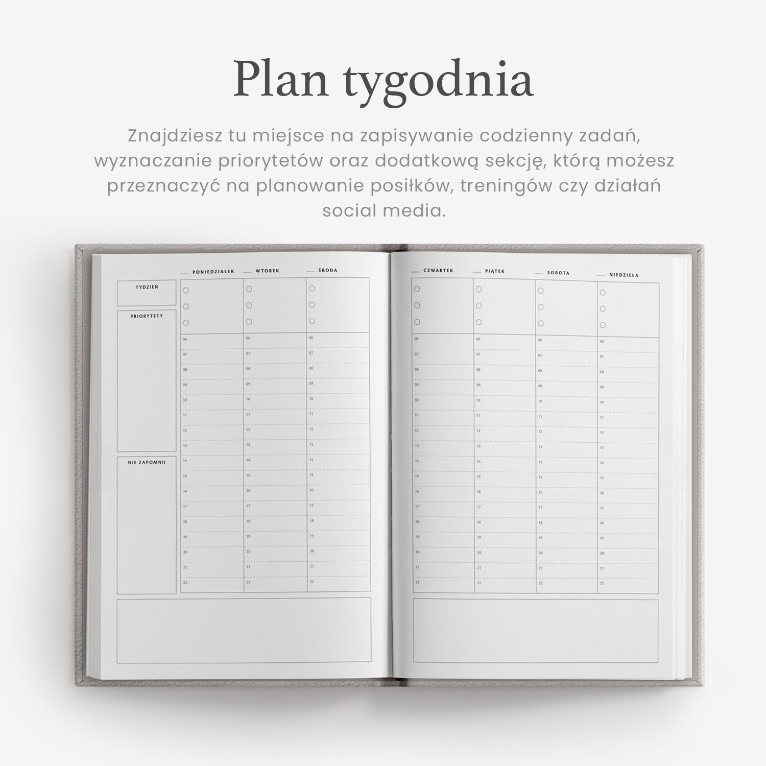 Planer tygodniowy