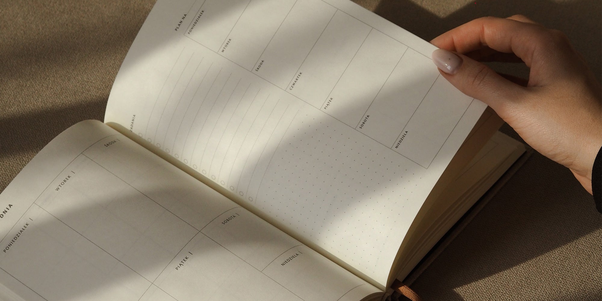 Planery dzienne i tygodniowe do planowania codzienności