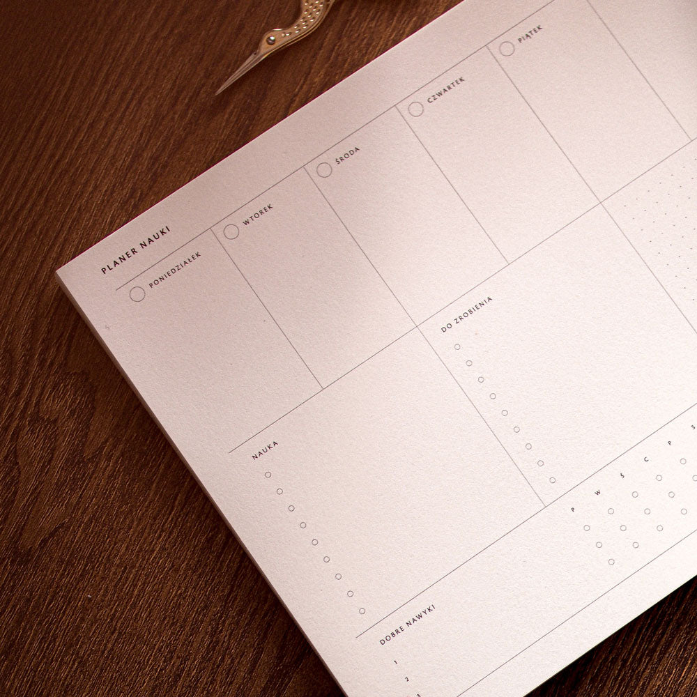 Planer nauki - notes biurkowy A4