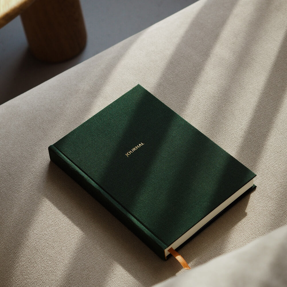 Stylowy planer tygodniowy bez dat w odcieniu głębokiej zieleni