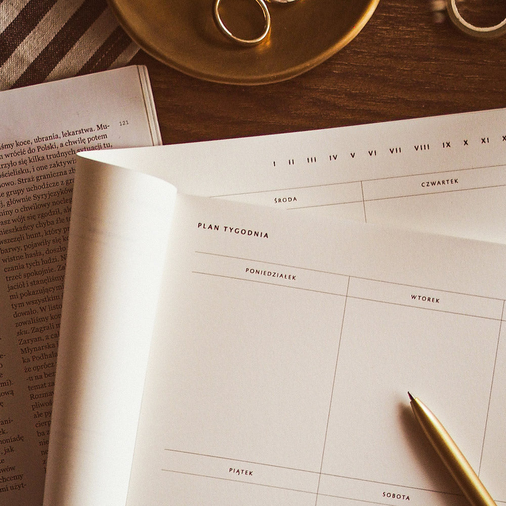 Planer tygodniowy notes