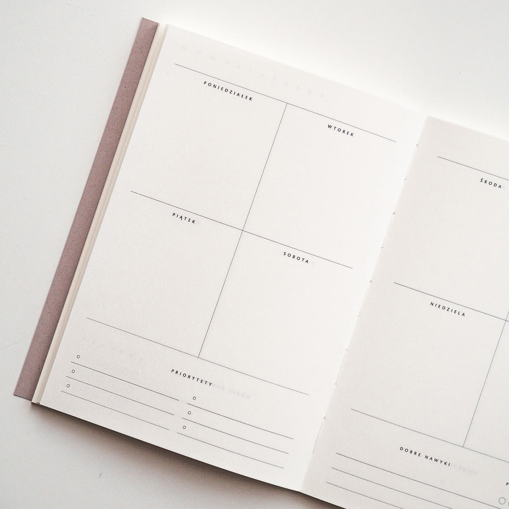Planer tygodniowy A5 notes