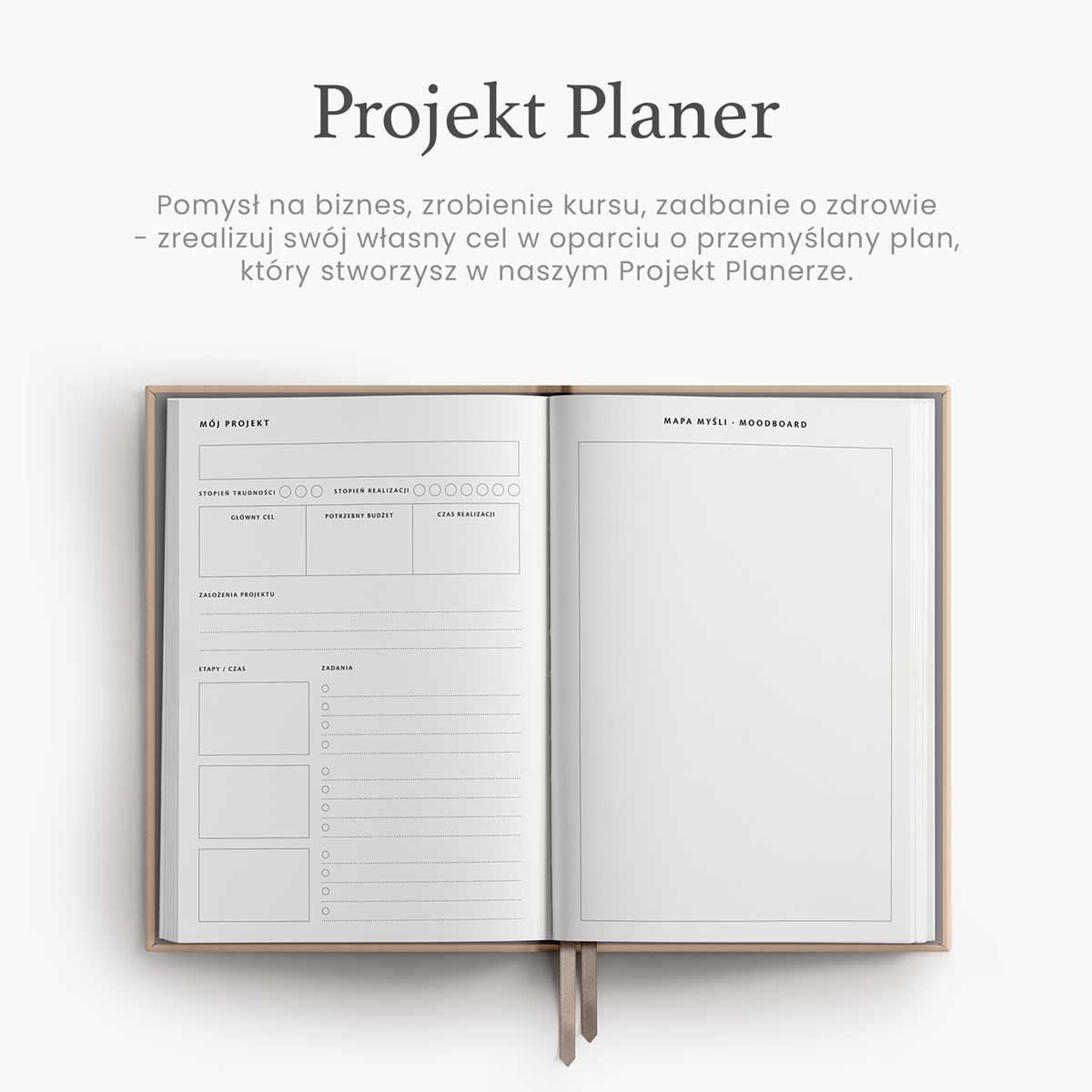 Projekt planer w planerze niedatowanym