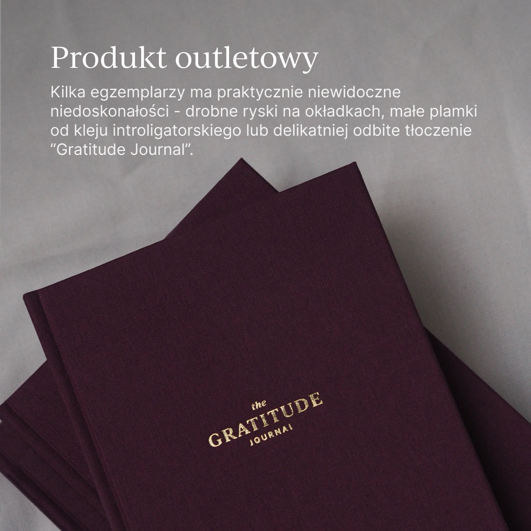 OUTLET - Dziennik wdzięczności GRATITUDE JOURNAL (mała niedoskonałość)