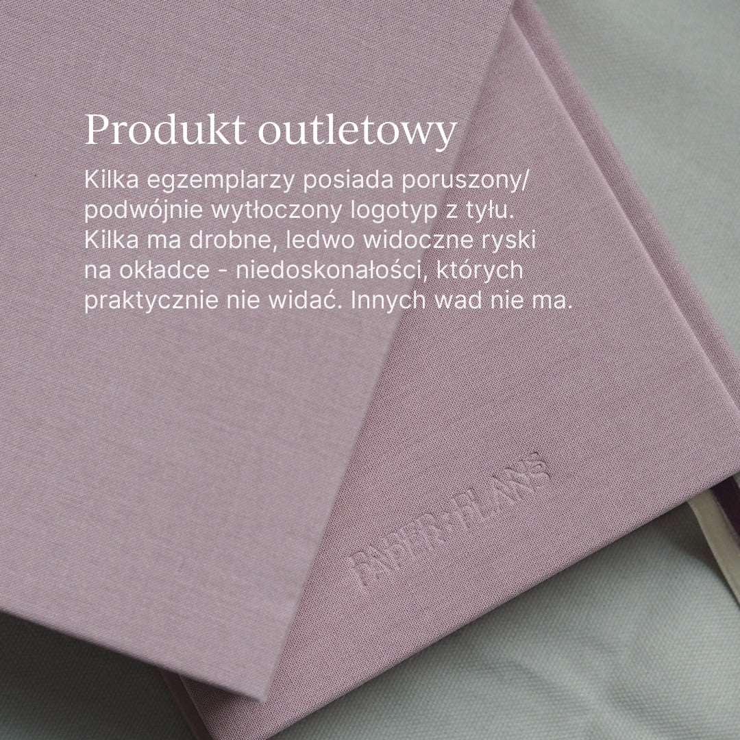 OUTLET - Kalendarz dzienny 2026 - DUST PINK (mała niedoskonałość)