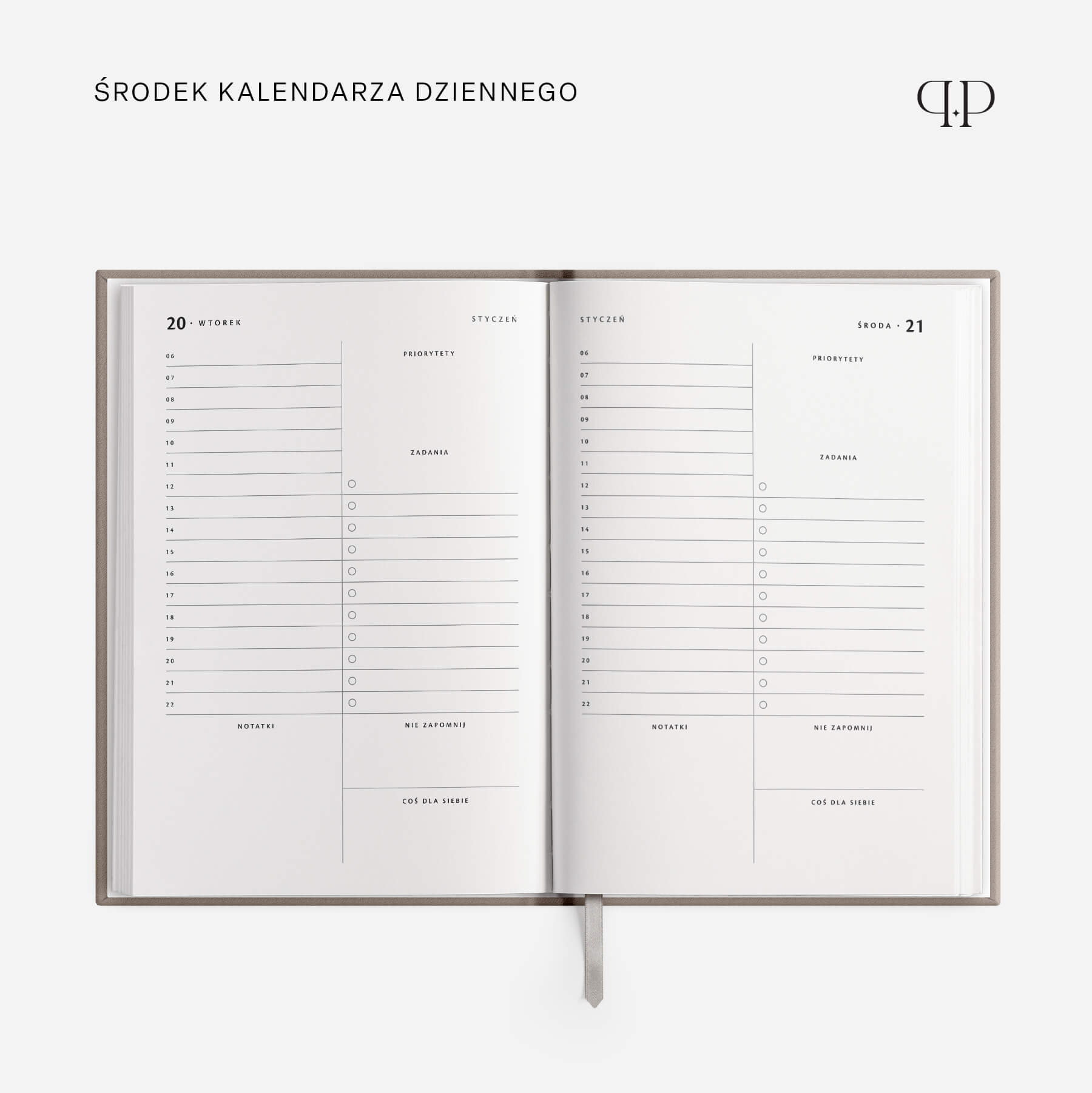 Kalendarz dzienny 2026 - RED VELVET