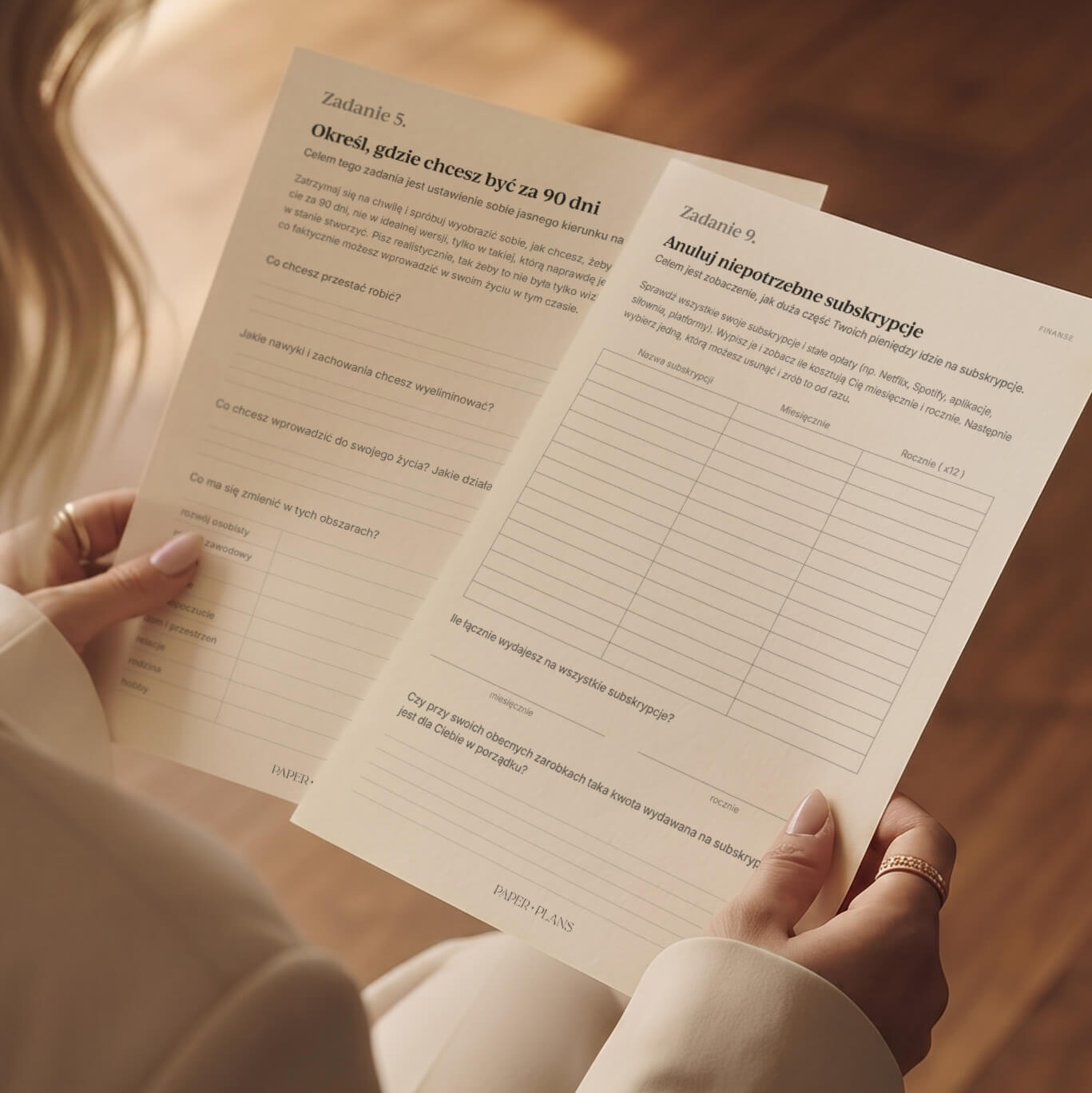 ZESTAW 90 dni zmiany: Planer produktywności Success Planner + Karty pracy "Zaprojektuj swoje życie na nowo"
