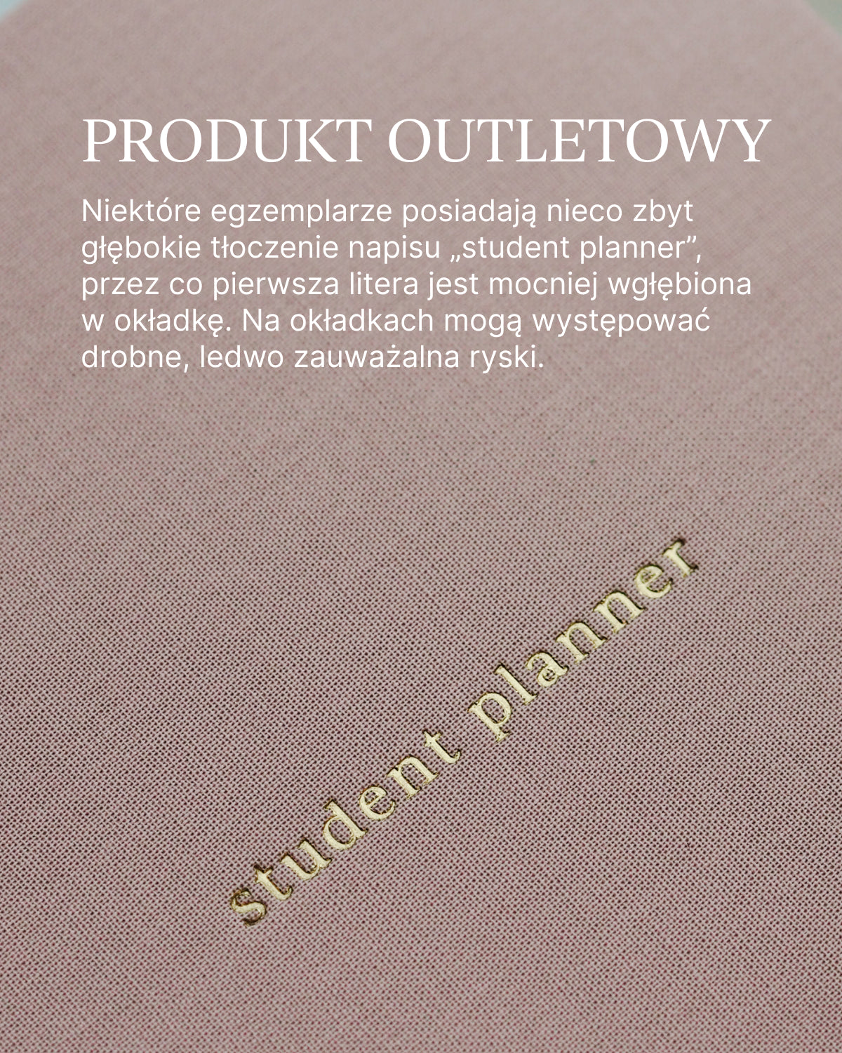 OUTLET - Kalendarz akademicki 2026/2027 - DUST PINK (mała niedoskonałość)