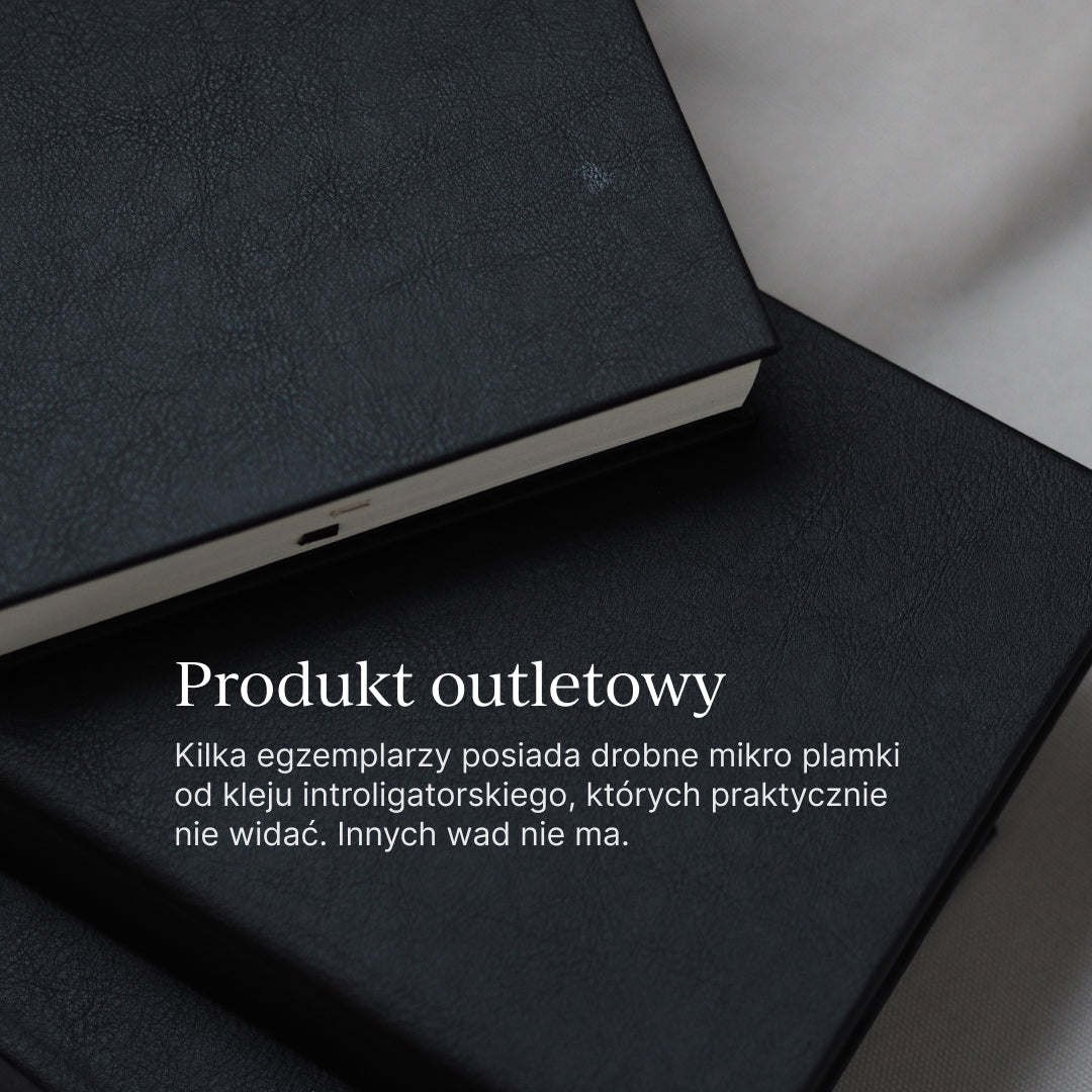 OUTLET - Kalendarz tygodniowy na spirali 2026 - CLASSY BLACK (mała wada)