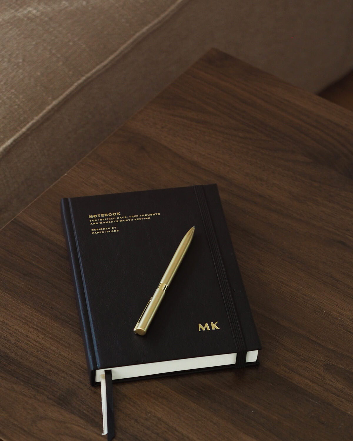 OUTLET - Notes w twardej oprawie A5 | MIDNIGHT BLACK (mała niedoskonałość)