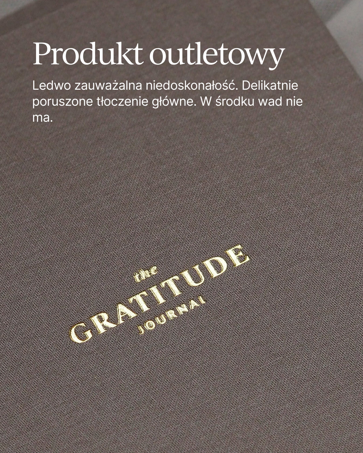 OUTLET - Dziennik wdzięczności GRATITUDE JOURNAL (mała niedoskonałość)