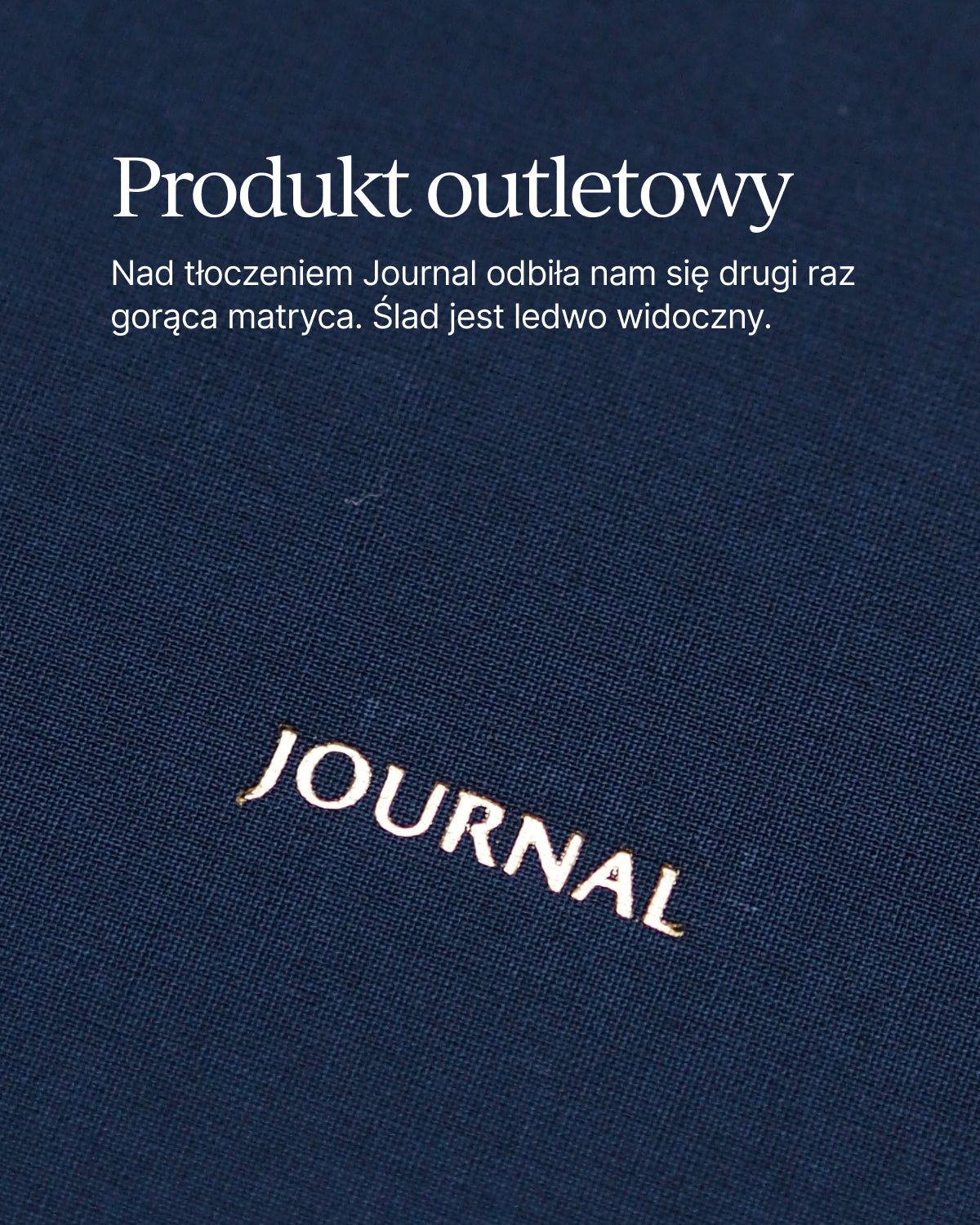 OUTLET - Planer dzienny NAVY BLUE (mała niedoskonałość)