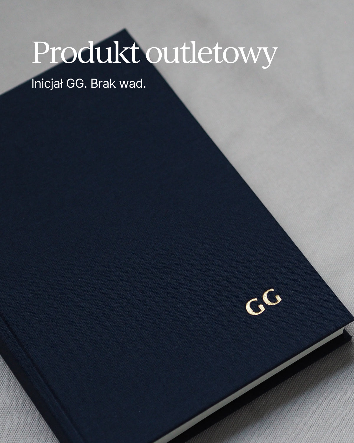 OUTLET - Planer dzienny NAVY BLUE (inicjał GG)