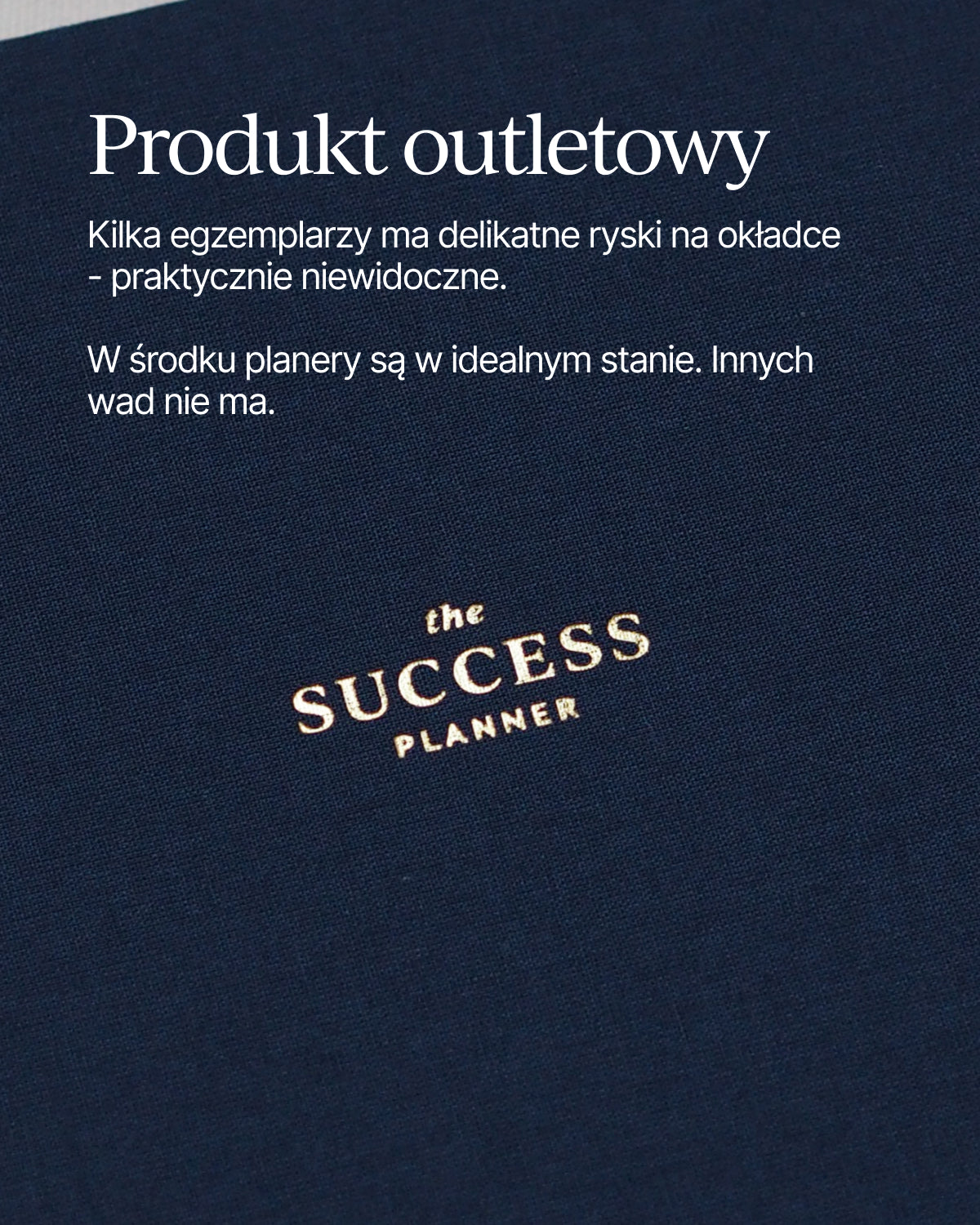 OUTLET - Planer produktywności SUCCESS PLANNER (mała niedoskonałość)