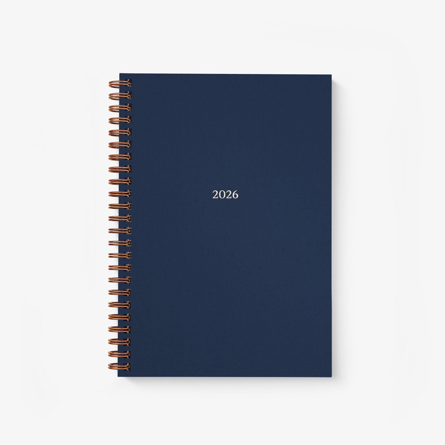 Kalendarz tygodniowy 2026 na spirali - NAVY BLUE