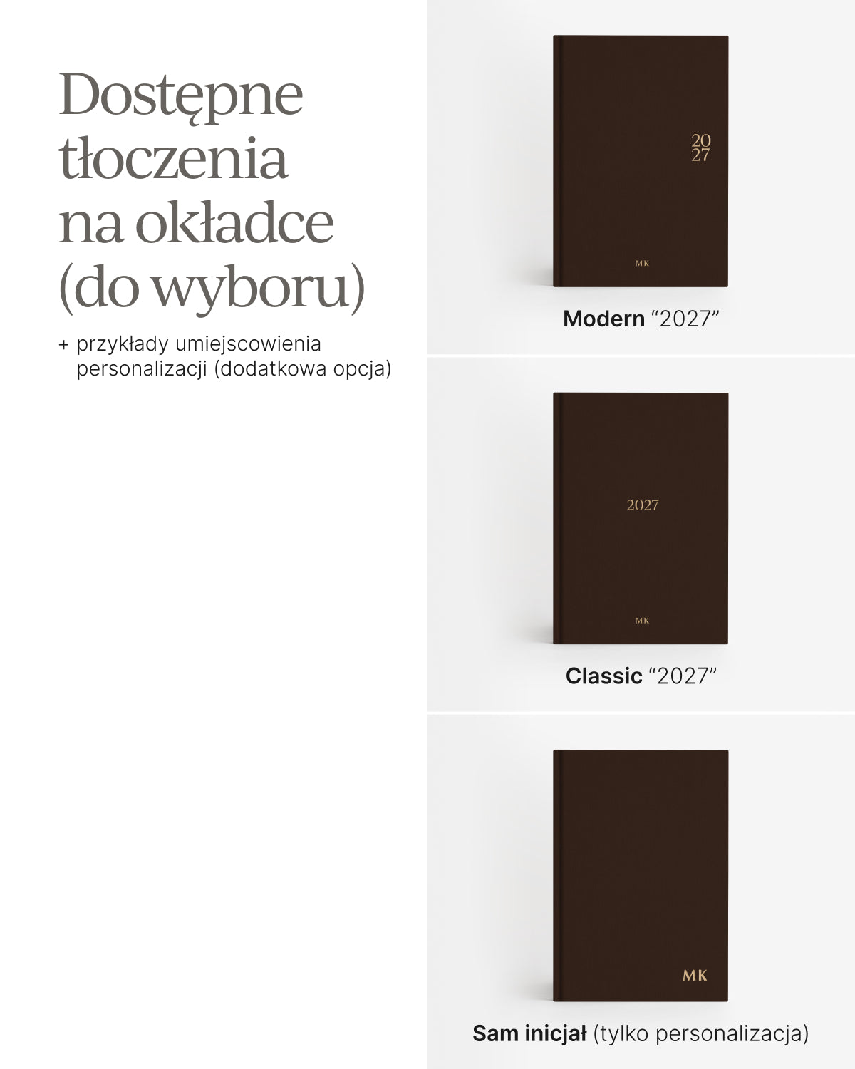 Kalendarz tygodniowy 2027 - CHOCOLATE (przedsprzedaż)
