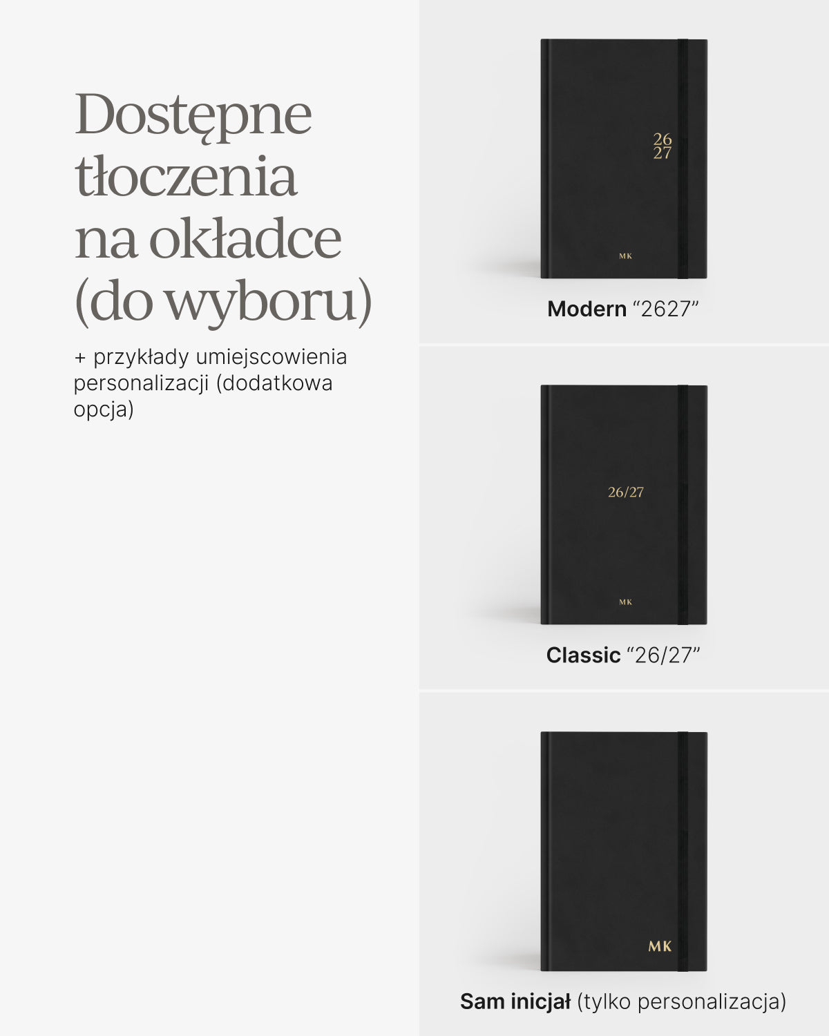 Kalendarz dzienny od września 2026/2027 - CLASSY BLACK (przedsprzedaż)