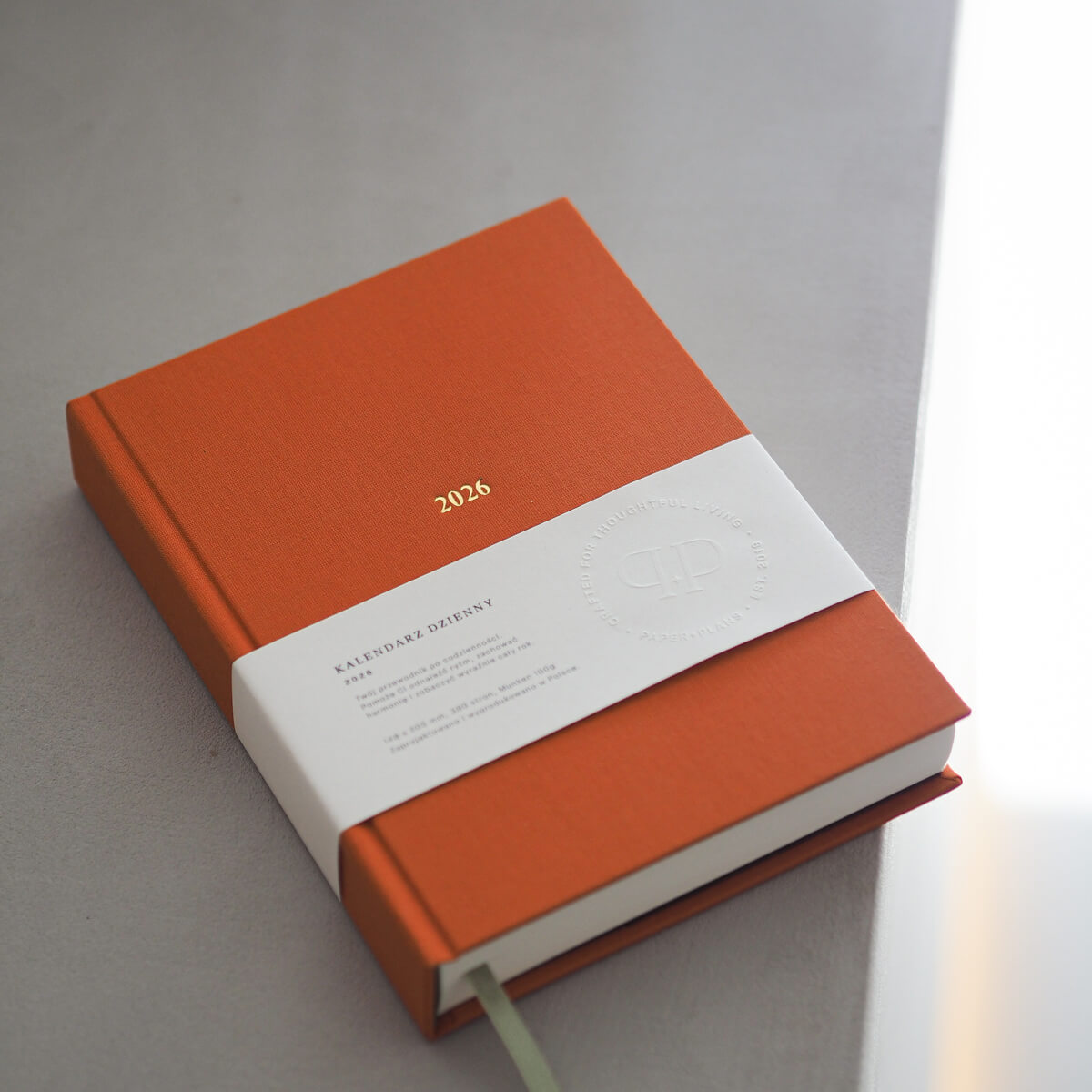Kalendarz dzienny 2026 - RUST ORANGE