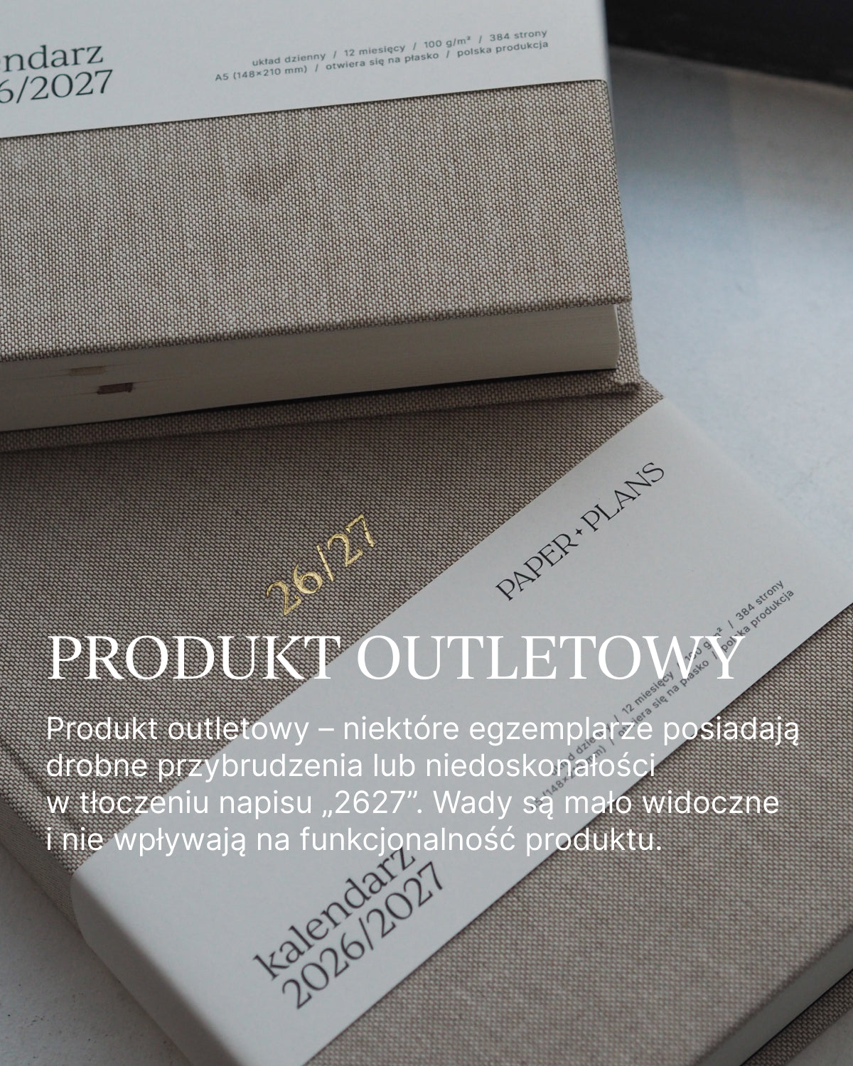 OUTLET - Kalendarz dzienny od września 2026/2027 - WARM LINEN