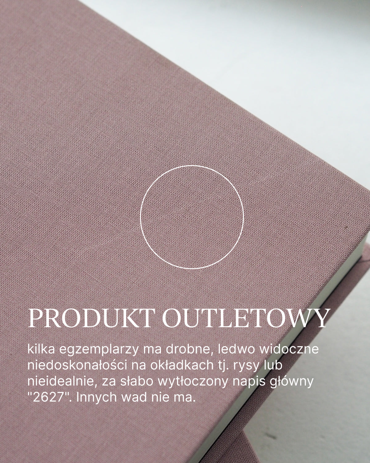OUTLET - Kalendarz dzienny od września 2026/2027 - DUST PINK (mała niedoskonałość)