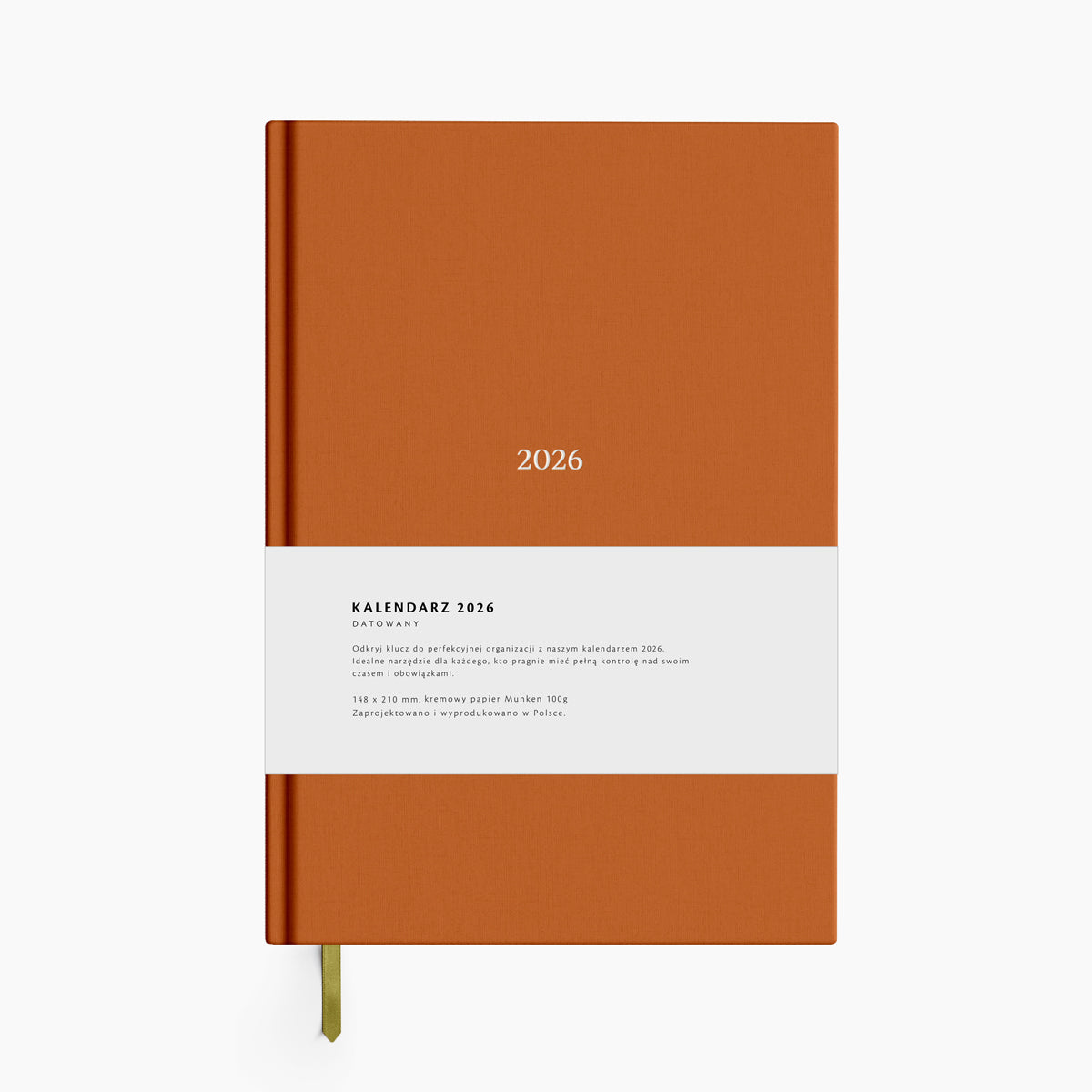Kalendarz dzienny 2026 - RUST ORANGE