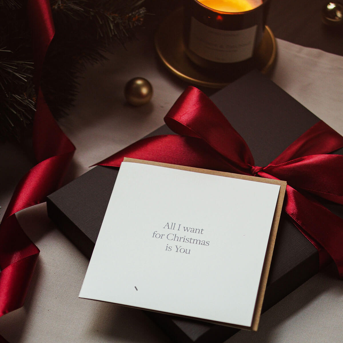 Kartka okolicznościowa ALL I WANT FOR CHRISTMAS IS YOU