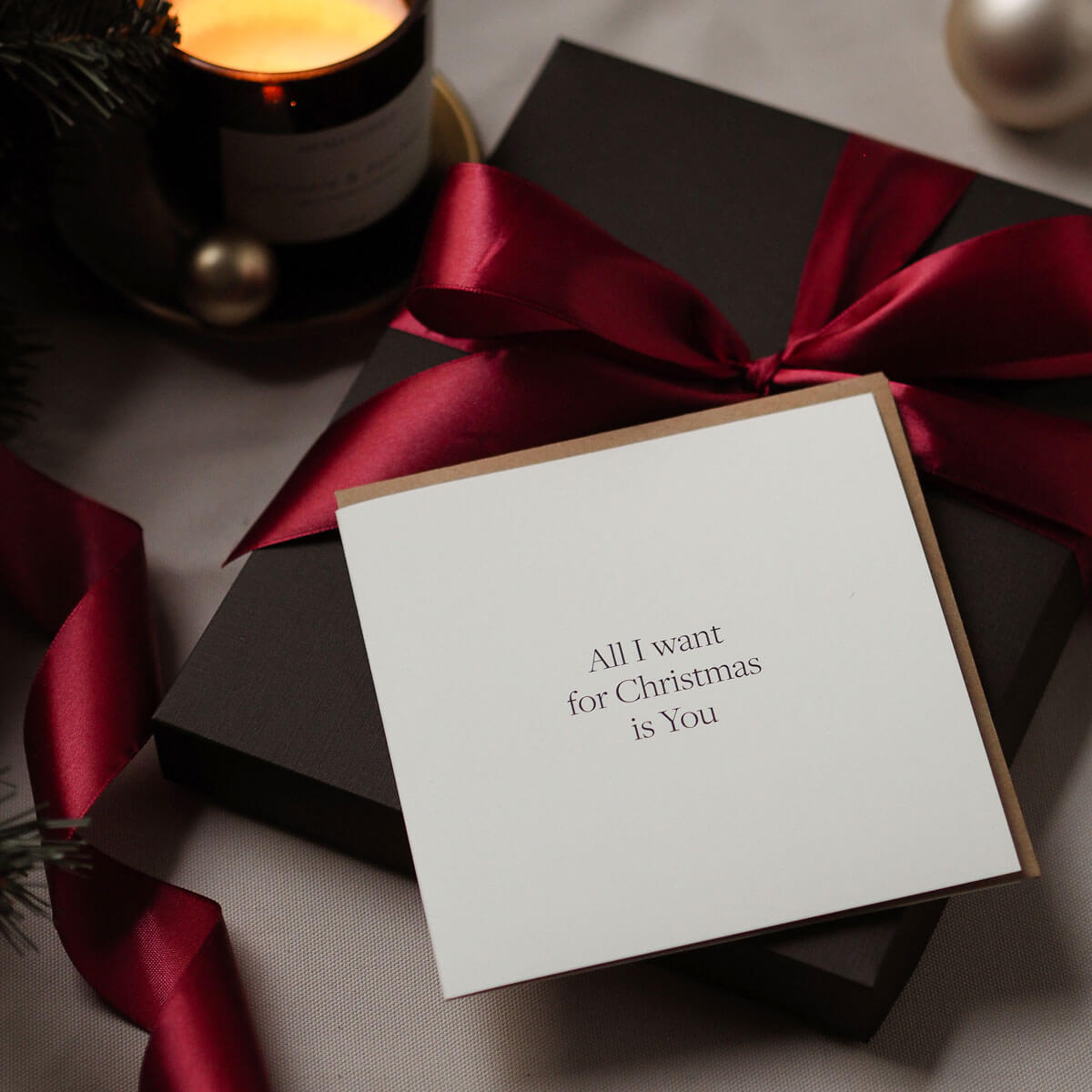 Kartka okolicznościowa ALL I WANT FOR CHRISTMAS IS YOU
