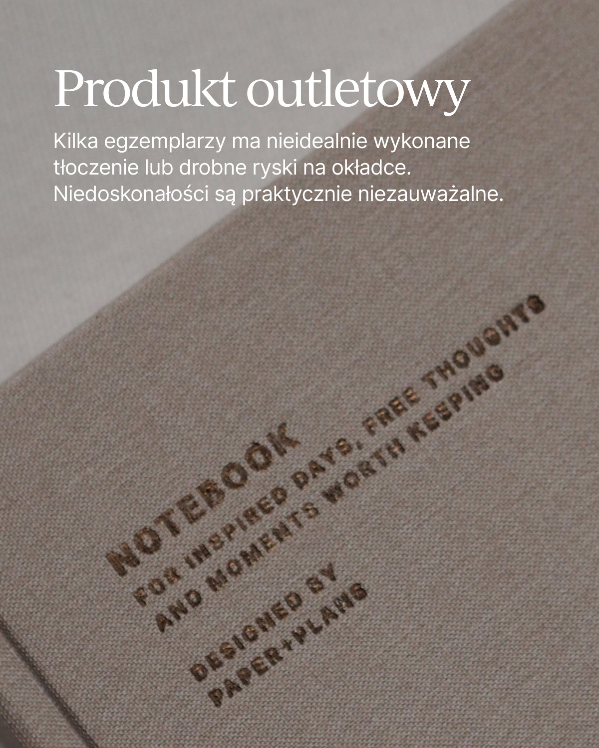 OUTLET - Notes w twardej oprawie A5 | CAFFEE LATTE (mała niedoskonałość)
