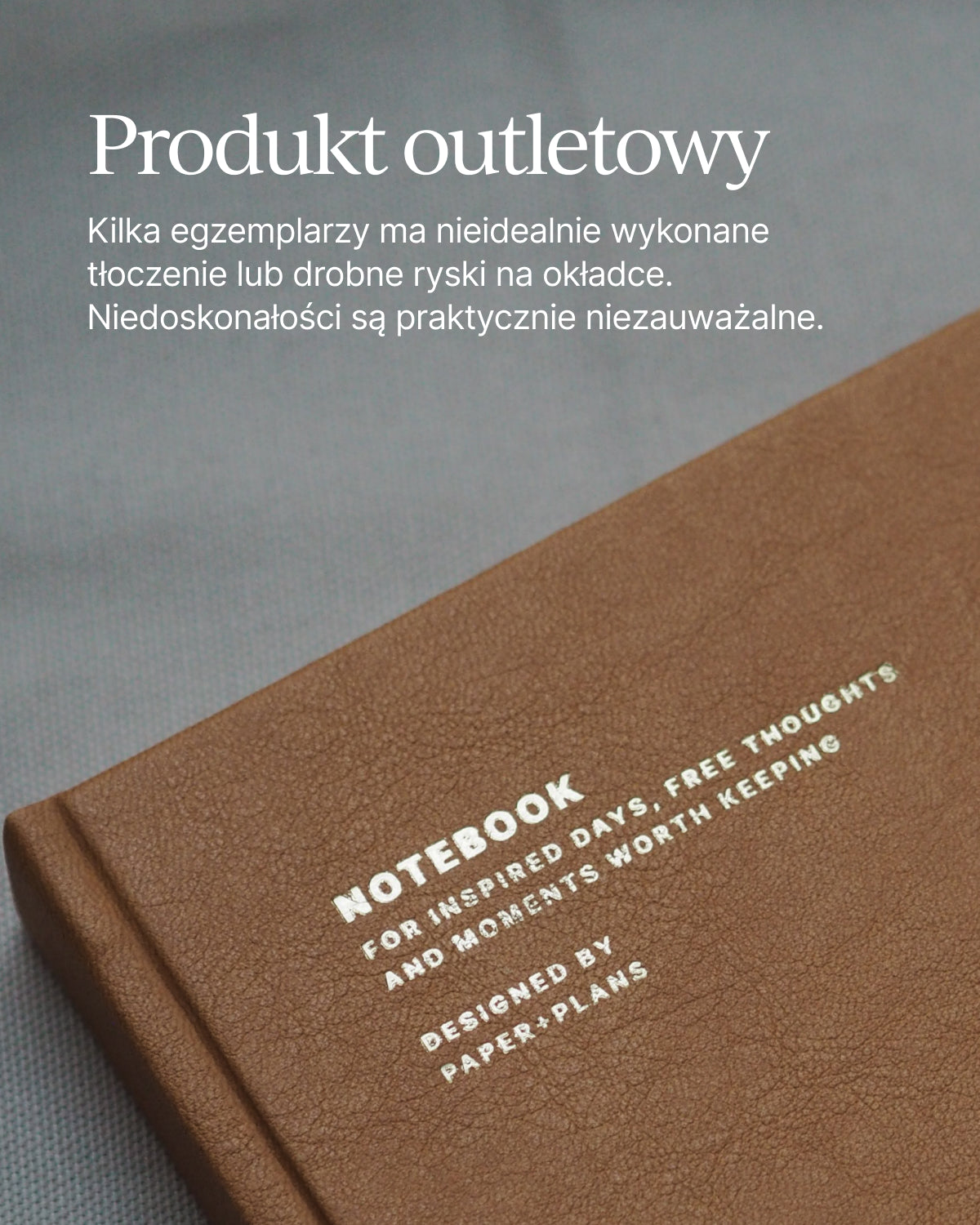OUTLET - Notes w twardej oprawie A5 | RUSSET BROWN (mała niedoskonałość)