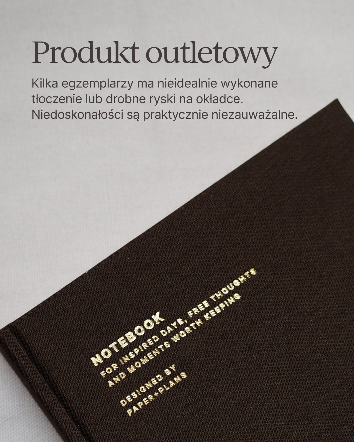 OUTLET - Notes w twardej oprawie A5 | CHOCOLATE (mała niedoskonałość)