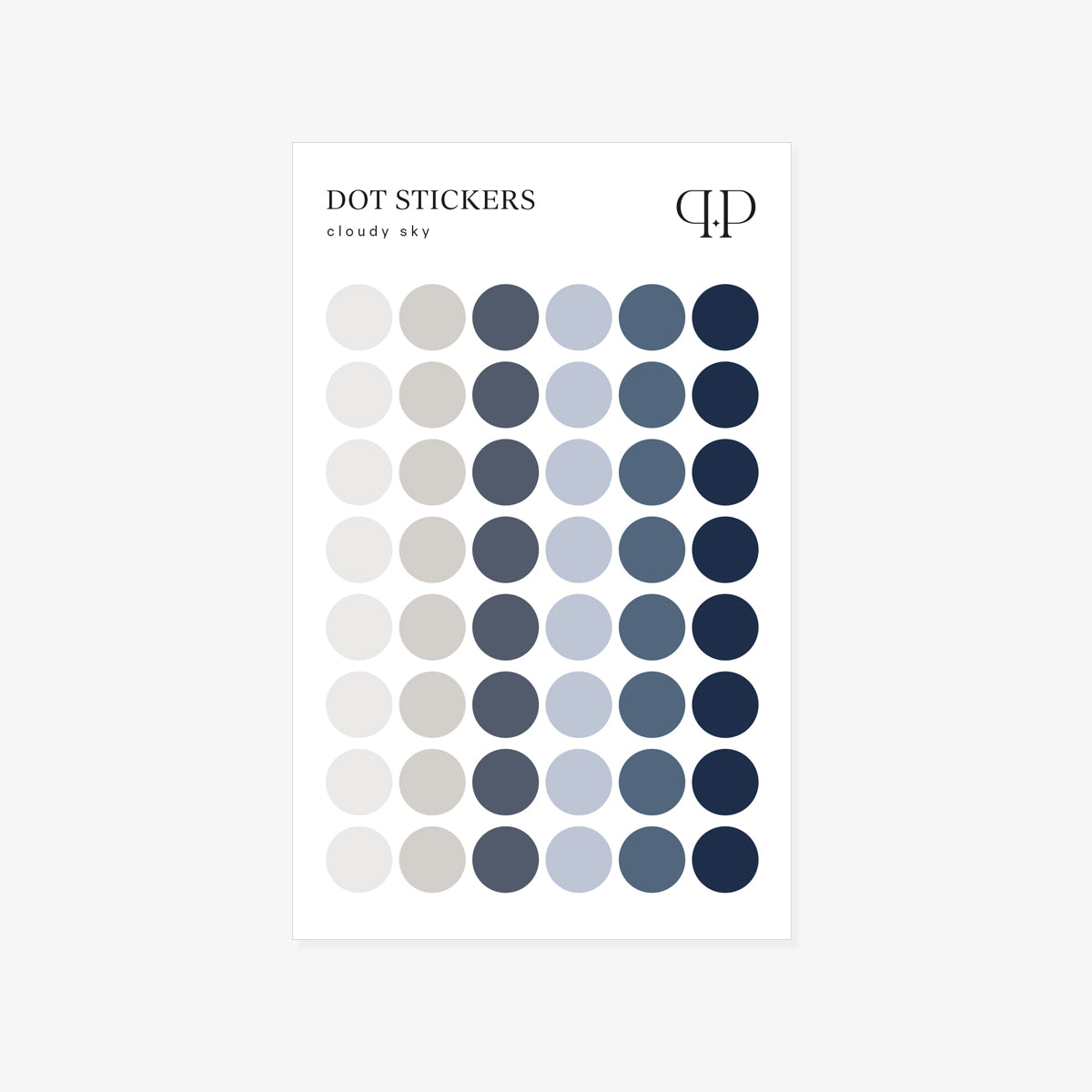 Naklejki do planera DOTS | CLOUDY SKY