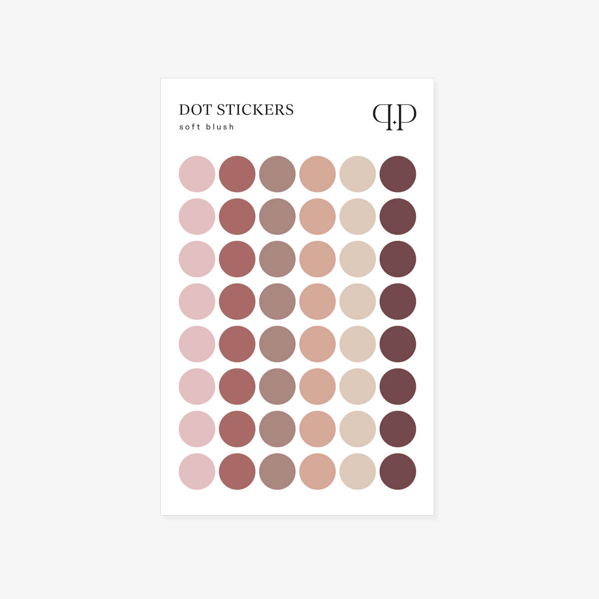 Naklejki do planera DOTS | SOFT BLUSH