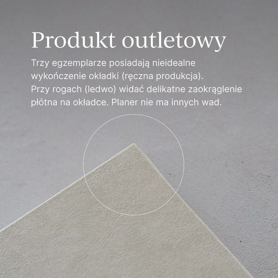 OUTLET - Kalendarz akademicki na spirali 2025/2026 - SANDY BEIGE