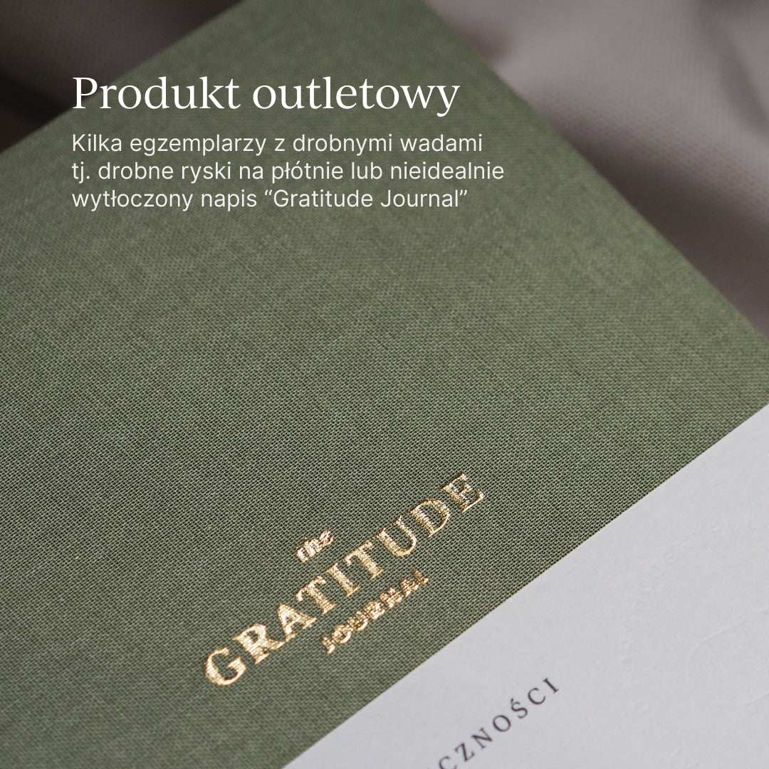 OUTLET - Dziennik wdzięczności GRATITUDE JOURNAL (mała niedoskonałość)