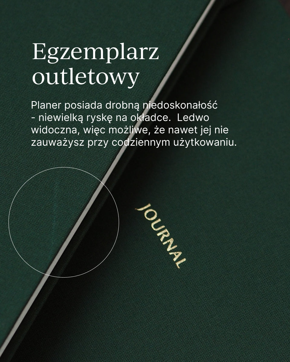OUTLET - Planer tygodniowy EVERGREEN (mała niedoskonałość)