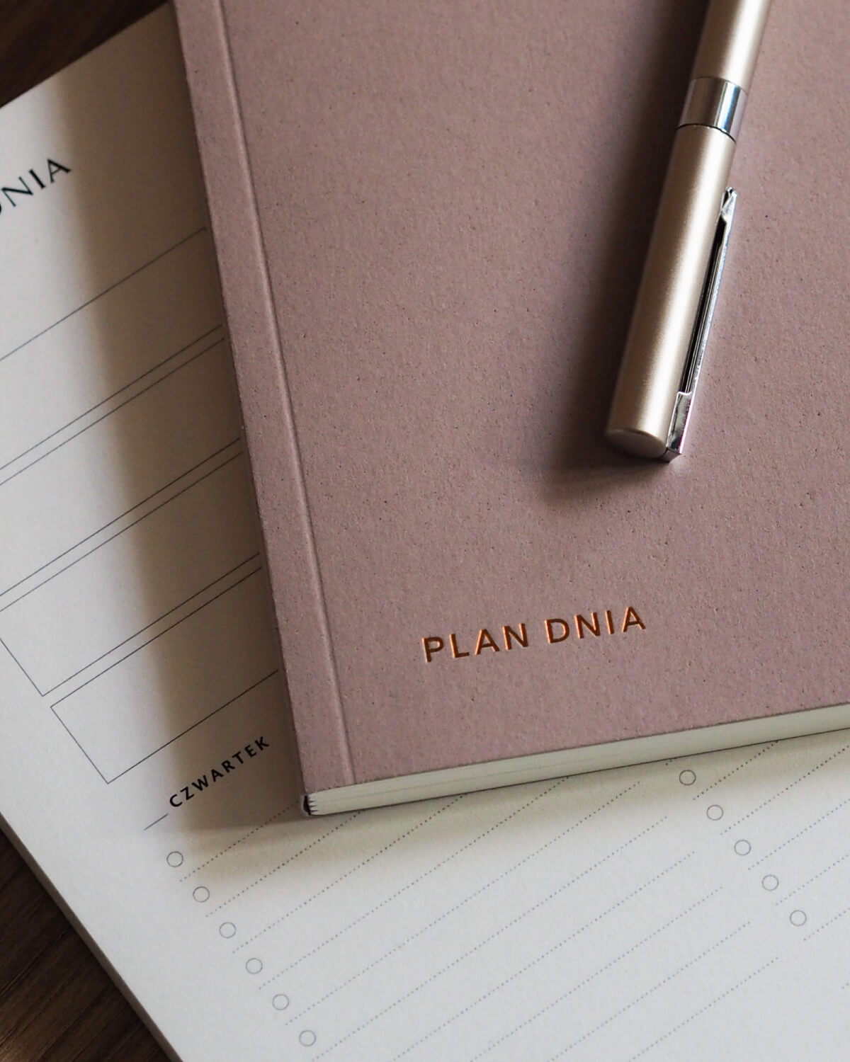 Planer dzienny A5 - RECYCLED ALMOND