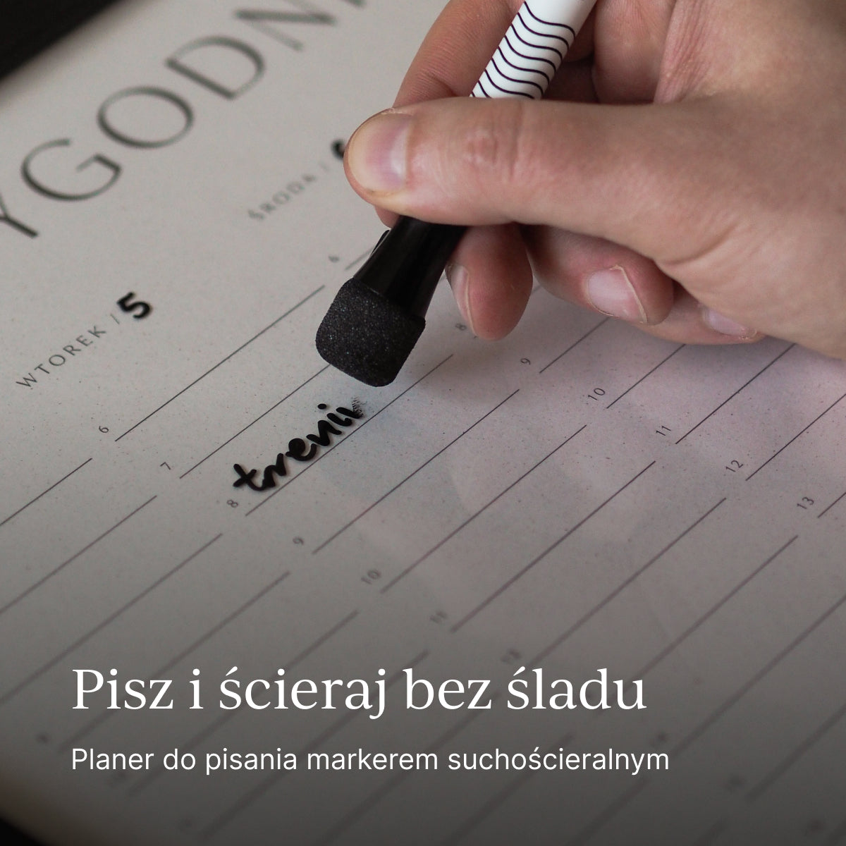 PLANER TYGODNIOWY ŚCIENNY w ramie