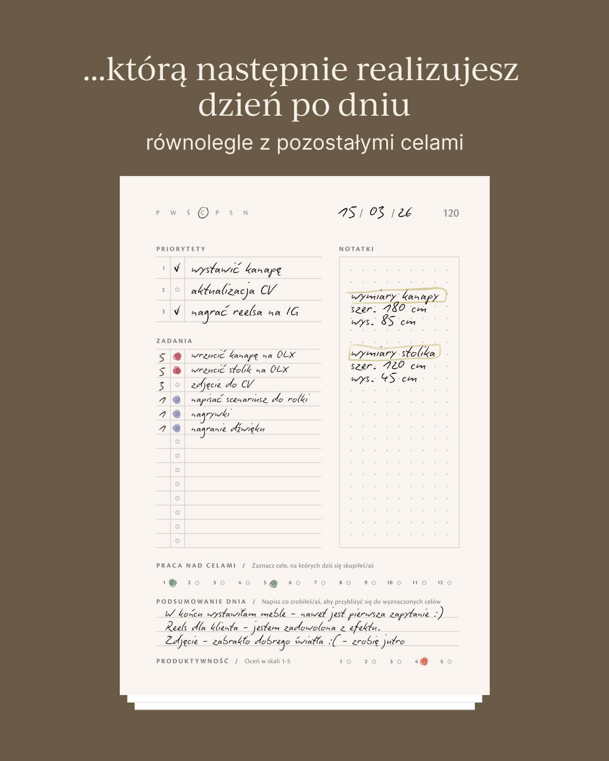 Planer produktywności SUCCESS PLANER